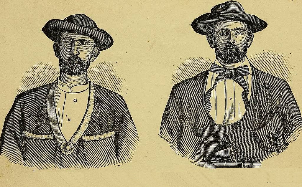 Portrait of Frank and Jessie James