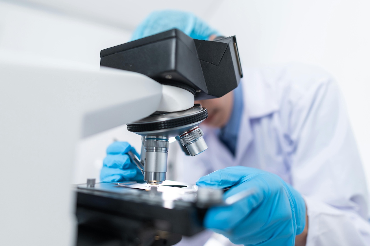 Healthcare research in a laboratory