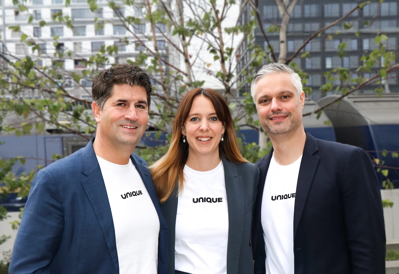 Meet the founders of Unique: Manuel Grenacher (CEO), Michelle Heppler (CCO) and Andreas Hauri (CTO).