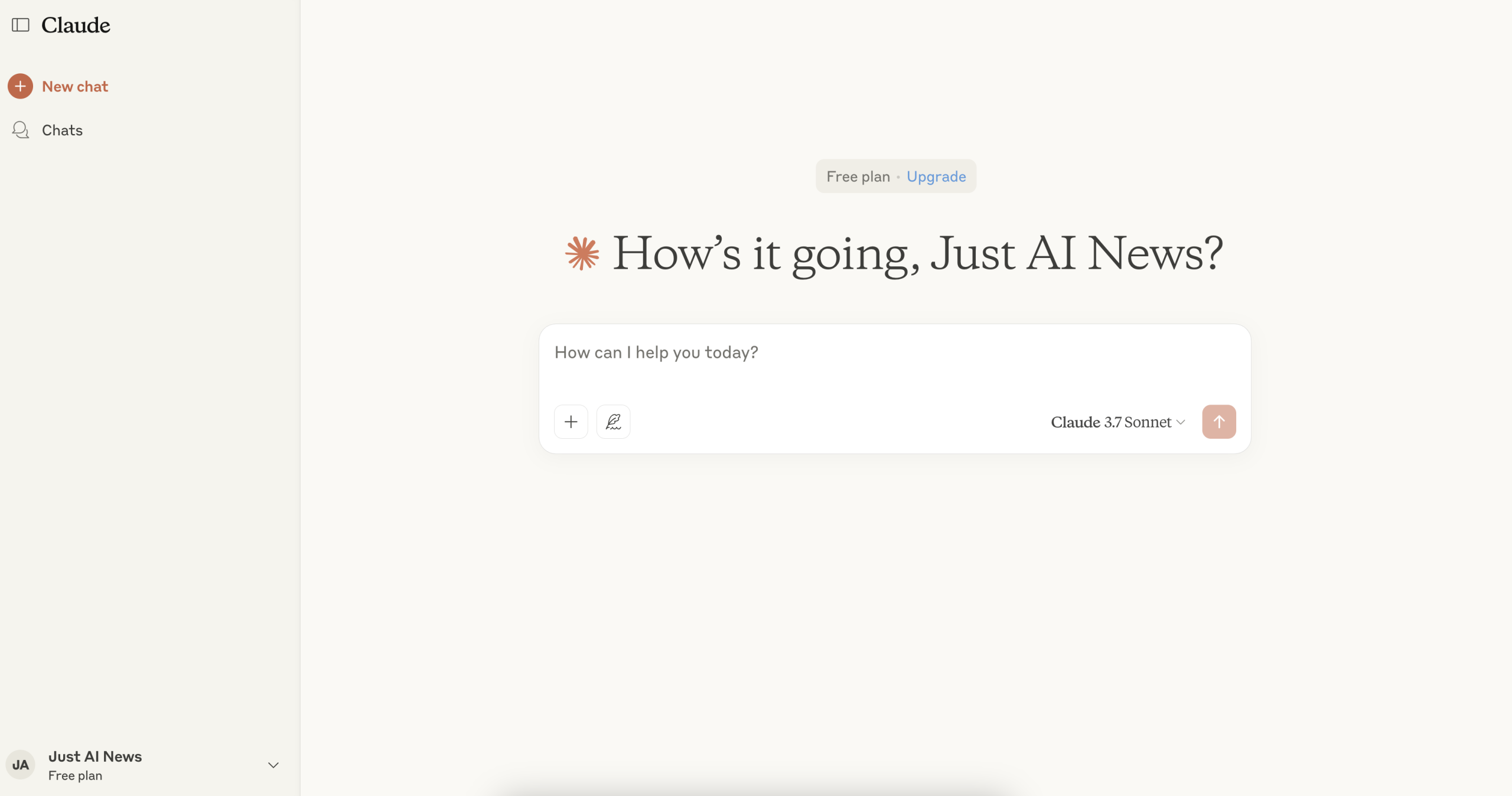 Screenshot from Claude AI, another alternative to ChatGPT