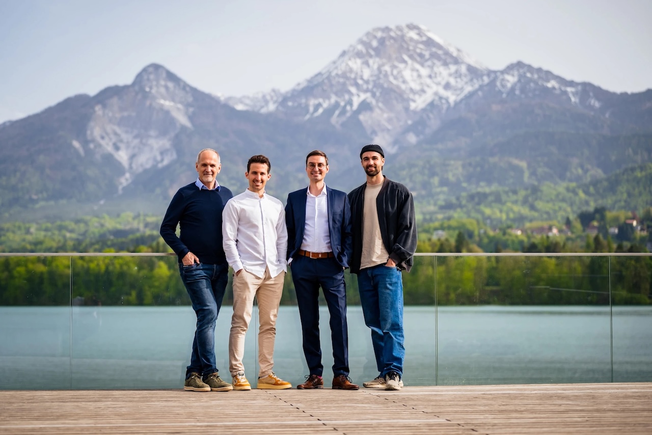 Kickscale&rsquo;s Founding Team (left to right): Herwig Gangl (Advisor), Markus Jenul (CMO), Gerald Zankl (CEO) and Fabian Riedlsperger (CTO)
