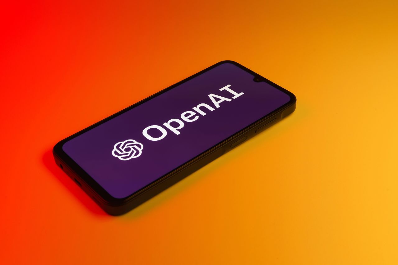 Open AI logo in a phone
