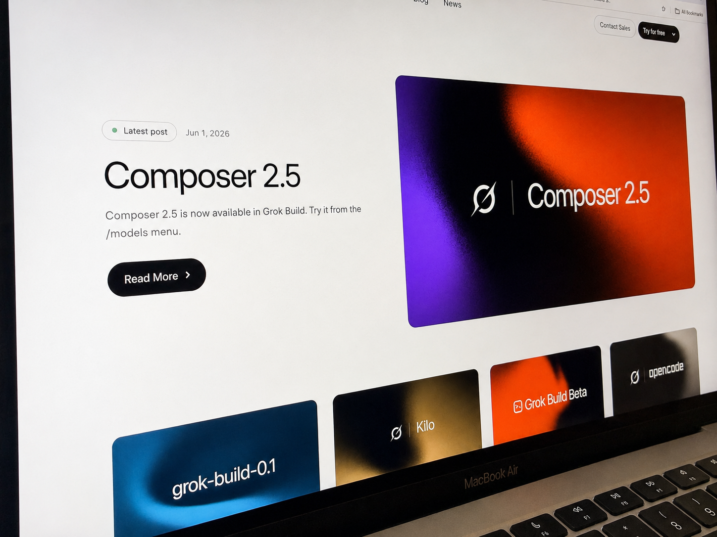 xAI Composer 2.5 Launches Inside Grok Build for Longer AI Coding Tasks