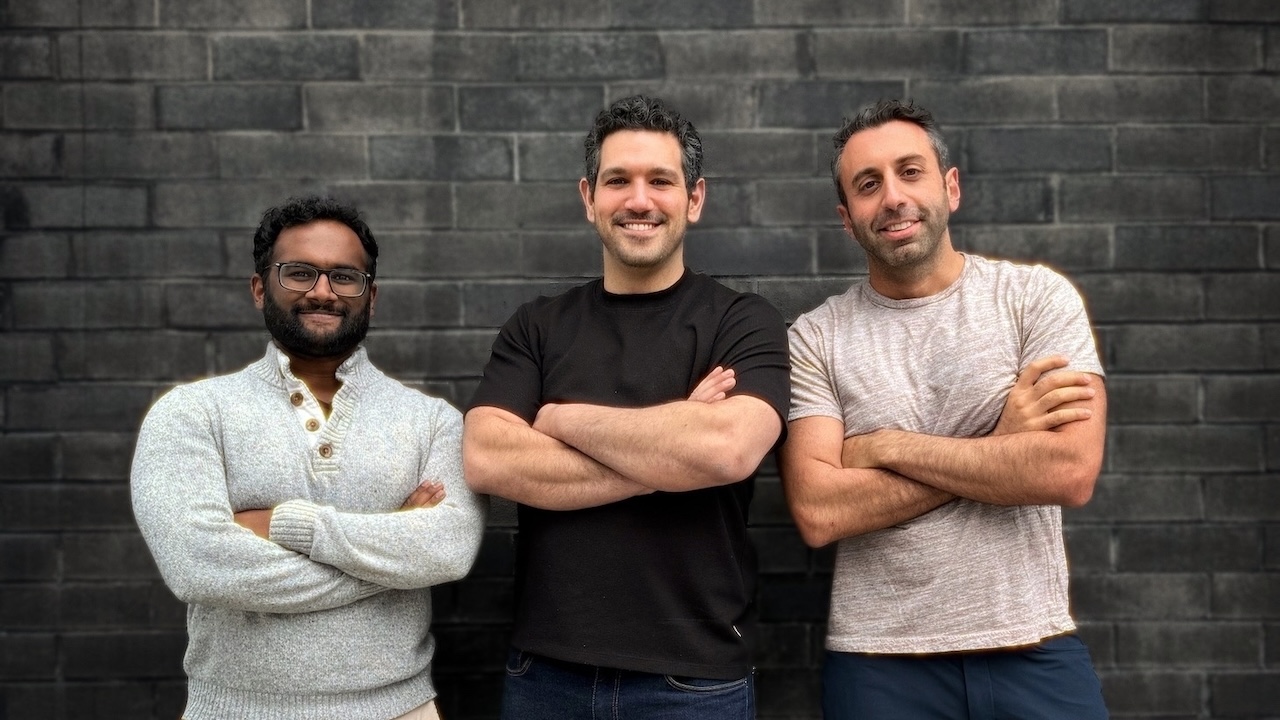 The ChatFeatured founding team in Toronto. From left: Nithiiyan Skhanthan, co-founder and CTO; Farris Nasr, co-founder and CEO; and Ryan Nahas, founding Head of Revenue.