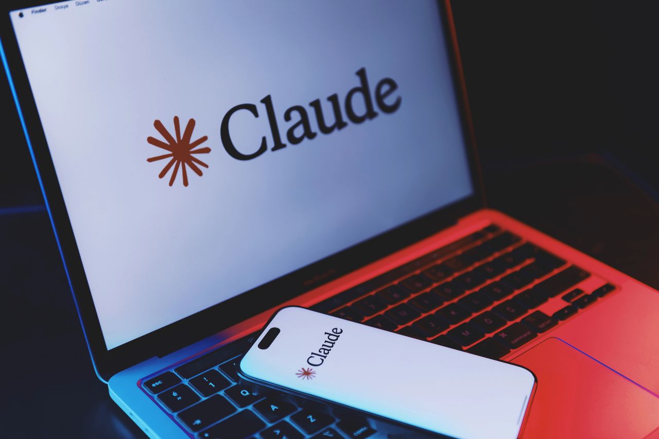 Claude logo on a screen